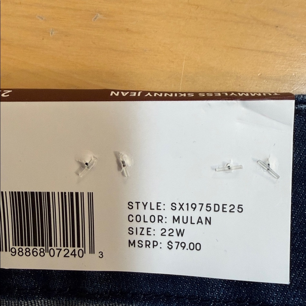 NWT Size 22W Seven7 Tummyless Skinny Jean - Picture 8 of 9